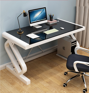 YQ JENMW <span class=keywords><strong>bureau</strong></span> d'ordinateur à domicile <span class=keywords><strong>bureau</strong></span> de jeu en <span class=keywords><strong>verre</strong></span> trempé avec <span class=keywords><strong>plateau</strong></span> de clavier - Product Image 3