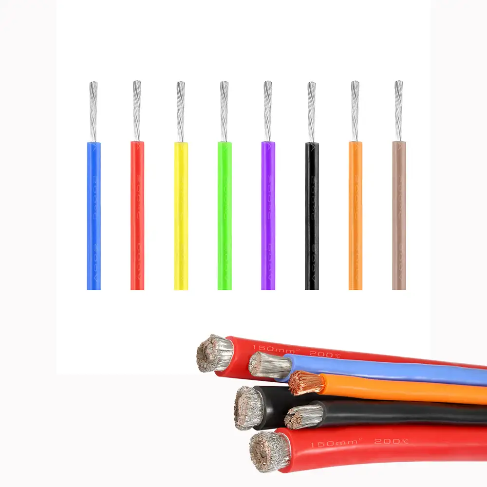 Электрические Провода кабели 20 18 AWG силиконовые резиновые провода 600 в 2,08 мм высокотемпературный кабель