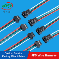 3mm 3 Pin Dua Silinder Konektor Adaptor Kabel Lampu LED Sepeda Motor Inti Tembaga Isolasi PVC RoHS/CCC 110V/600V untuk