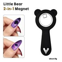 Aimant double extrémité 2-en-1 pour effet œil de chat, cœur et anneau, pour effet ongles cœur et trou noir, vente en gros