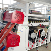 Machine de production de planches de sol en vinyle SPC Dingkun, ligne d'extrusion de revêtements de sol PVC LVT à double vis, haute vitesse, automatique