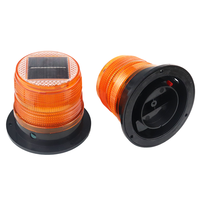 Luz de advertencia de señal estroboscópica solar para exteriores, luz indicadora impermeable, lámpara LED, luz intermitente, alarma de seguridad, autobús escolar