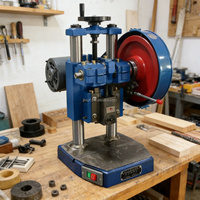 Presse à poinçonner électrique de table compacte 1T, automatique, à double colonne, pour tôles métalliques, avec pédale