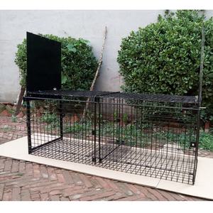 Trampa de Metal plegable para perros, jaula de gran tamaño para animales - Product Image 6