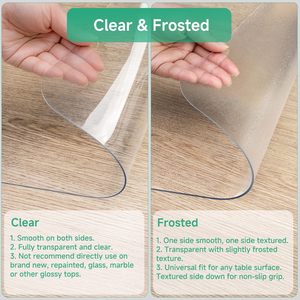 Alfombrilla transparente para escritorio, alfombrilla transparente Extra grande para escritorio de ordenador, Protector de escritorio de plástico, alfombrilla de escritura de PVC, Mantel Individual impermeable para mesa - Product Image 6