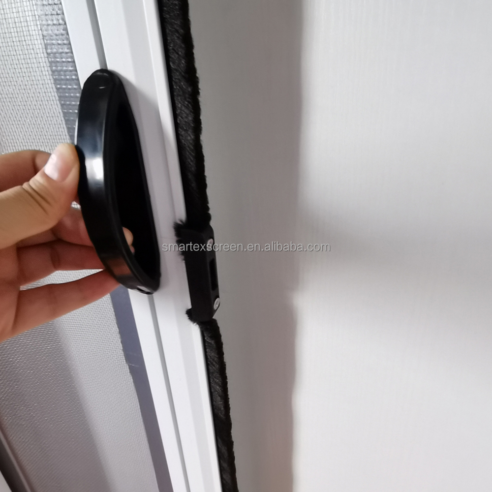 Garage Mosquito Net Rolling Shower Door Screen PVC Profile Retractable Interior Fiberglass Mesh Doors With Door · image 2