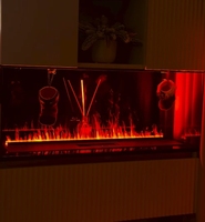Gran oferta chimenea holográfica eléctrica llama interior decorativa sala de estar montada en la pared chimenea de agua de vapor 3D para uso en Hotel