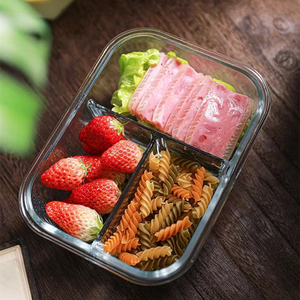 Porta pranzo in vetro divisorio resistente al calore forno a microonde compatibile con frigorifero maschio donna ufficio studente cucina a casa - Product Image 1