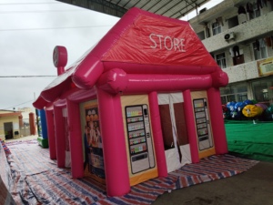 Tente gonflable commerciale de <span class=keywords><strong>magasin</strong></span> de nouvelle conception cabine gonflable de casse-croûte pour l'arène gonflable de jeu de sport de vente d'événement - Product Image 3