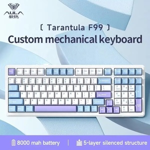 Aula F99 mechanical <b>keyboard</b> gasket PBT hot-swappable three-mode 2.4G <b>wireless</b> gaming custom <b>keyboard</b> 8000mAh - Product Image 5