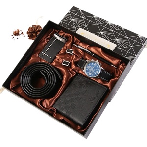 Set Regalo Hbc per Uomo in Ecopelle con Logo Personalizzato: Portafoglio, Cintura e Profumo per Affari Transfrontalieri e Festività (Capodanno, <span class=keywords><strong>Festa</strong></span> <span class=keywords><strong>del</strong></span> <span class=keywords><strong>Papà</strong></span>) - Product Image 1