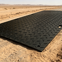 Tapis de protection de sol imperméable en UHMWPE/PE pour site d'entretien d'éoliennes, service de découpe sur mesure