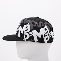 Casquette Snapback Hip-hop de Golf Personnalisée de Haute Qualité à 6 Panneaux en Polyester avec Impression Numérique Intégrale et Logo, Visière Plate