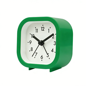 Simple Design Square Quartz Analog <strong>Clock</strong> with Beep Alarm &amp; Backlight, Needle Display #12450 - Product Image 3