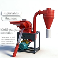 Nouveau moulin à maïs auto-aspirant, moulin à aliments pour animaux domestiques et agricoles, machine de broyage polyvalente pour l'élevage