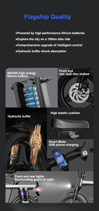 Vélo électrique pliable Eliglade Cycle, VTT pliable pour adultes, adapté aux routes du désert, vélo électrique pliable, pneus convertibles 150 km/h - Product Image 3