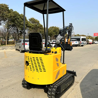 Mini-excavatrice électrique chinoise à prix avantageux, 0,8 tonne, 1 tonne, petite excavatrice électrique, excavatrice à chenilles à vendre