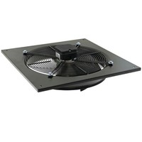Ventilateur axial industriel carré mural en métal pour la circulation de l'air dans les grands entrepôts et usines