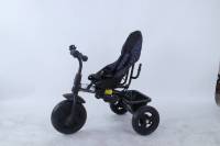 Poussette de tricycle pour enfant T306C-1 avec poignée de poussée réglable et auvent amovible