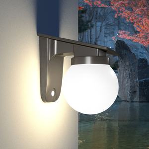 Lámpara de Pared LED Solar Moderna IP65, Impermeable, Esférica, Decorativa, para Exteriores, Patio, Villa, Jardín, Decoración de Paisajes - Product Image 6