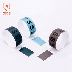 Çin üretimi konser kağıt Tyvek Logo ile özel <span class=keywords><strong>s</strong></span>üblimasyon boş tek kullanımlık bilek bandı bilekliği - Product Image 5