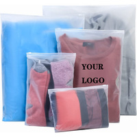 Matériaux de personnalisation Service de conception de T-shirt Transparent pour les robes Emballage de sac à fermeture éclair personnalisé en plastique biodégradable