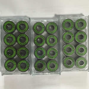 Op Maat Gemaakte Hoge Precisie Skateboard Lager 608 2rs Rechte Rij Chroom Stalen Kogellager Titanium Vergulde Gouden Ring - Product Image 2