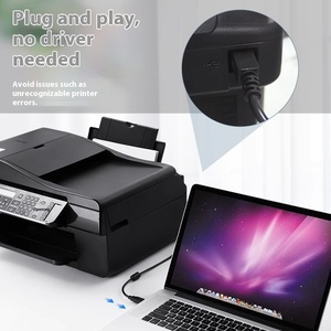 Câble de données d'<span class=keywords><strong>imprimante</strong></span> Câble d'extension USB pour connexion à l'<span class=keywords><strong>ordinateur</strong></span> Compatible avec le câble d'extension universel HP <span class=keywords><strong>Canon</strong></span> Brother Epson - Product Image 3
