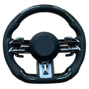 Volant sport AMG en cuir et fibre de carbone pour Mercedes Benz C E S G GLE GLS GLC CLS W213 W222 W205 C63, nouvelle édition améliorée - Product Image 6