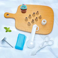 Ensemble de 13 embouts de décoration de gâteaux, embouts de pâtisserie pour glaçage, avec ensemble de cuillères doseuses