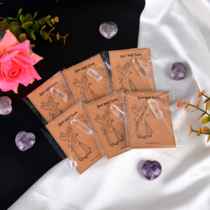 Vente en gros de pointes de cristal naturel polies, pointes de quartz clair, carte en cristal pour cadeau - Product Image 5