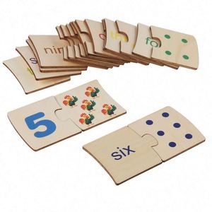 Aides pédagogiques pour l'apprentissage des mathématiques pour les enfants de maternelle, puzzles numériques en bois avec boîte de rangement - Product Image 5