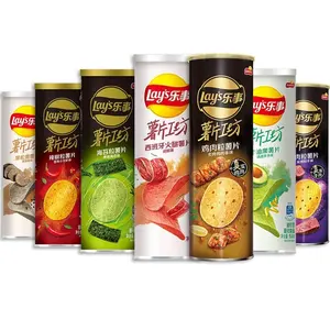 Best Selling Lay's Potato Chips Canned Exotic Chips Food Multiple Flavors Crispy Exotic Snacks 104g/90g