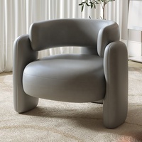Chaise en cuir oeuf luxe pas cher nordique moderne canapé en gros ensembles de maison velours attente Accent meubles salon chaises longues