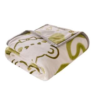 Venta al por mayor 100% de poliéster personalizado impreso tela de franela mantas de cama de invierno con patrón sólido de punto técnica - Product Image 5