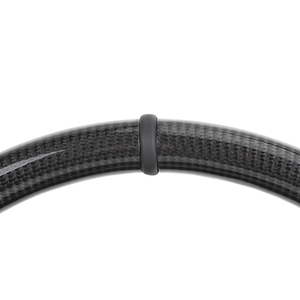 Volant personnalisé en cuir semi-synthétique et fibre de carbone pour Mercedes Benz Classe E W213 W212 W176 W221 W222 C292 <span class=keywords><strong>GLE</strong></span> W166 53 63 <span class=keywords><strong>E53</strong></span> <span class=keywords><strong>AMG</strong></span> - Product Image 5