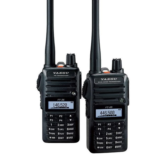 ヤエス ポータブル無線機 FT-25R VHF 5W 2メートル モノバンド FM