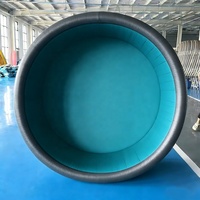 Grande piscine gonflable commerciale en PVC avec couture à points de chute, piscine rectangulaire familiale pour enfants et adultes
