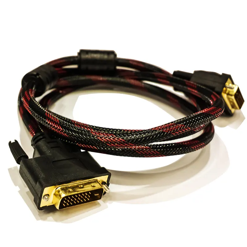 Кабель senye, высокое качество, заводская цена, позолоченный кабель 1,5 м 24 + 1 DVI, черный кабель для компьютера, ТВ-проектора