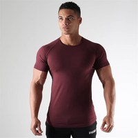 Logo personnalisé hommes t-shirt vierge musculation vêtements de sport t-shirt sport Muscle peau mince Fit Fitness hommes t-shirts de sport