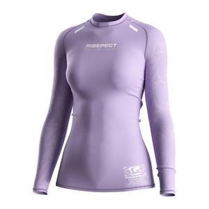 Conjunto de Entrenamiento de Lucha para Mujer, Top de Compresión de Manga Larga Ajustado y Pantalones Cortos Ligeros 2 en 1 para Entrenamiento de MMA en el Gimnasio - Product Image 2