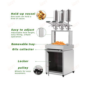 Máquina <span class=keywords><strong>de</strong></span> relleno <span class=keywords><strong>de</strong></span> mermelada <span class=keywords><strong>de</strong></span> Churro español <span class=keywords><strong>de</strong></span> buena calidad, máquina <span class=keywords><strong>de</strong></span> relleno <span class=keywords><strong>de</strong></span> crema <span class=keywords><strong>de</strong></span> <span class=keywords><strong>Chocolate</strong></span>, Donut, pastel, hamburguesa, para 3 mermeladas diferentes - Product Image 2