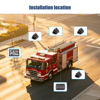 Sistema de Monitoreo con Cámara de Visión Panorámica 360° AHD 1080P Super HD 3D para Auto, Grabación DVR, para Camiones, Autobuses y Remolques