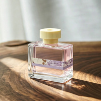 Bouteille diffuseur de parfum et d'aromathérapie vide carrée personnalisée Anding 130 ml, en verre de luxe pour la maison