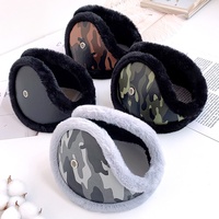 Cache-oreilles d'hiver camouflage pour hommes, doublure polaire épaisse, protection auditive coupe-vent pour l'extérieur et la conduite
