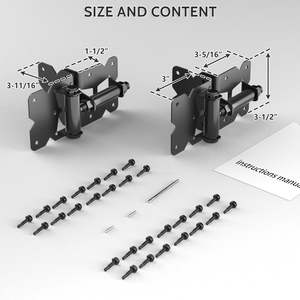 Самозакрывающиеся шарниры, винил, деревянные шарниры для деревянных или виниловых ворот, подпружиненные - Product Image 5