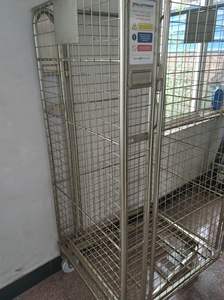 औद्योगिक मध्यम शुल्क फोल्डिंग कार्गो और भंडारण उपकरण तीन पक्षीय धातु रोल पिंजरे ट्रॉली ट्रॉली - Product Image 6