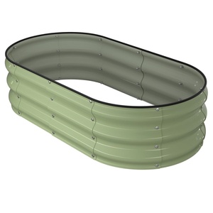 Vente en gros de jardinière de légumes en acier galvanisé pour l'extérieur Lits de jardin surélevés en métal pour le jardinage - Product Image 1