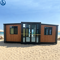 Grande maison préfabriquée modulaire conforme aux normes australiennes, 2 à 3 chambres, construction de cabane extensible, maison conteneur