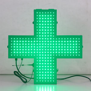 Señal <span class=keywords><strong>de</strong></span> Cruz <span class=keywords><strong>de</strong></span> <span class=keywords><strong>farmacia</strong></span> Led verde <span class=keywords><strong>de</strong></span> 50*50CM impermeable para exteriores <span class=keywords><strong>de</strong></span> un solo lado, caja <span class=keywords><strong>de</strong></span> <span class=keywords><strong>luz</strong></span> cruzada LED adecuada para farmacias veterinarias - Product Image 2